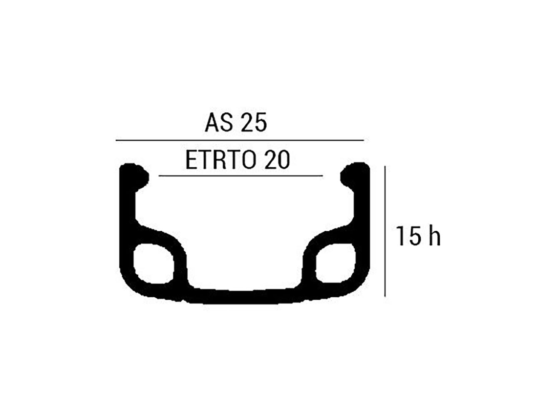 Aro Sport R 1.5/8´´ Prateado 700 28´´ 36Hmvtek