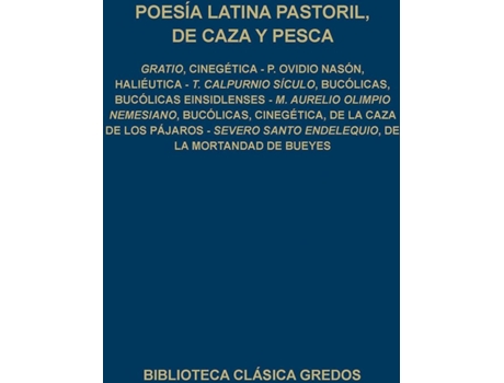 Livro Poesia Latina Pastoril Cinegética Halieutica de VVAA (Espanhol)