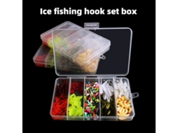 Kit Iniciante de Pesca no Gelo com 160 Iscas