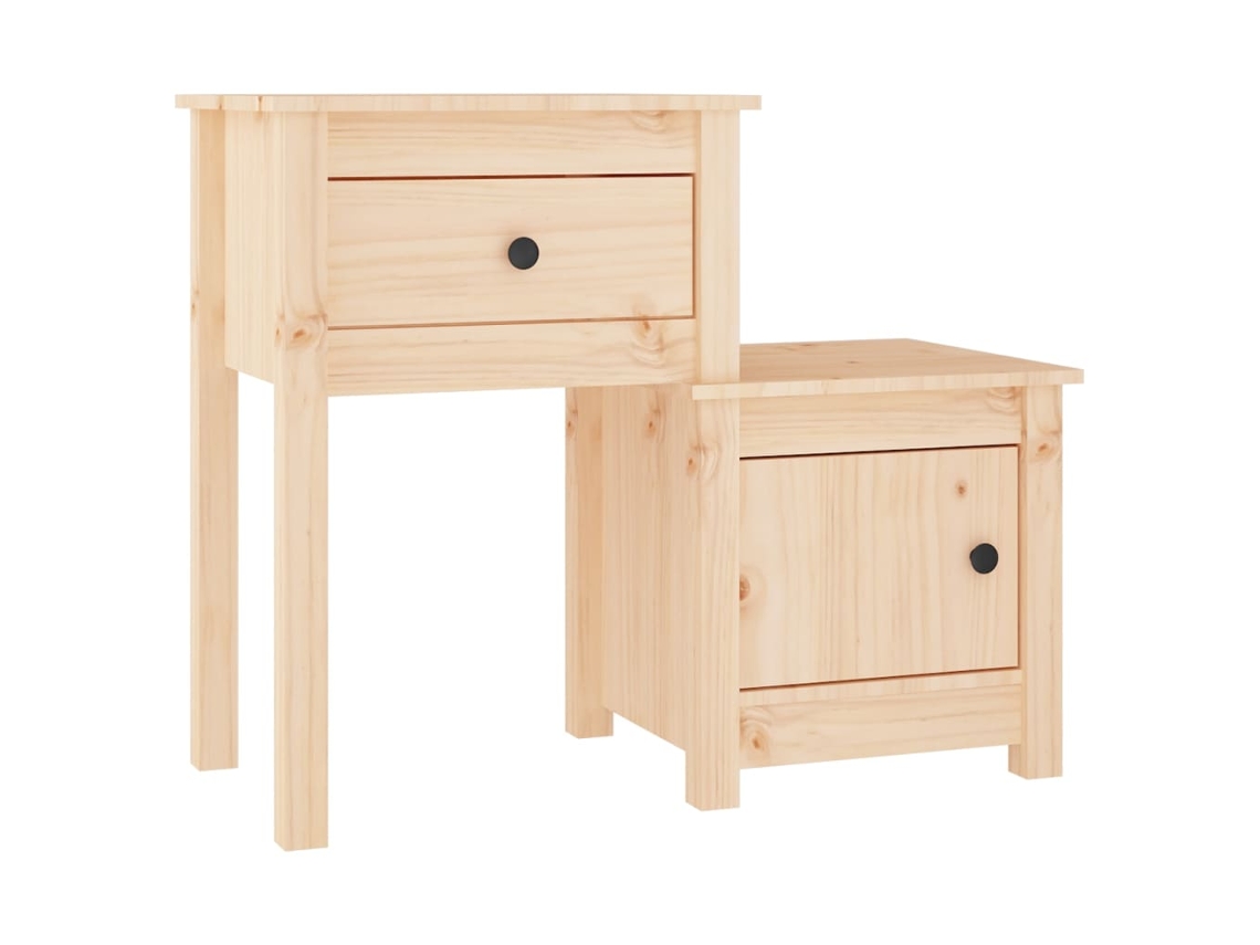 Mesa Cabeceira MAISON EXCLUSIVE em Madeira de Pinho Maciça (79,5x38x65,5 cm)
