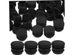 Ciieeo 100 Tampões De Plástico Preto Para Design Versátil E Prático Orifícios Em Pés Móveis Tubulações Armários Cozinha