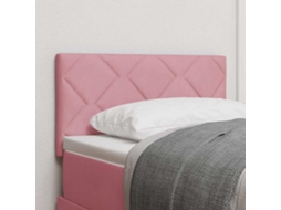 Vidaxl Cabeceira Led Rosa 80 Cm Veludo