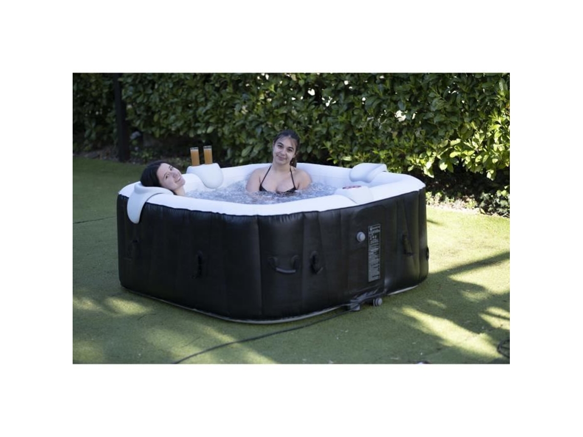 Sunspa Square Inflatable Spa 6 Lugares Com Faixa de Led