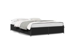 Bed Frame, Bed Frames Vidaxl Preto Madeira Processada (120 X 190 Cm)