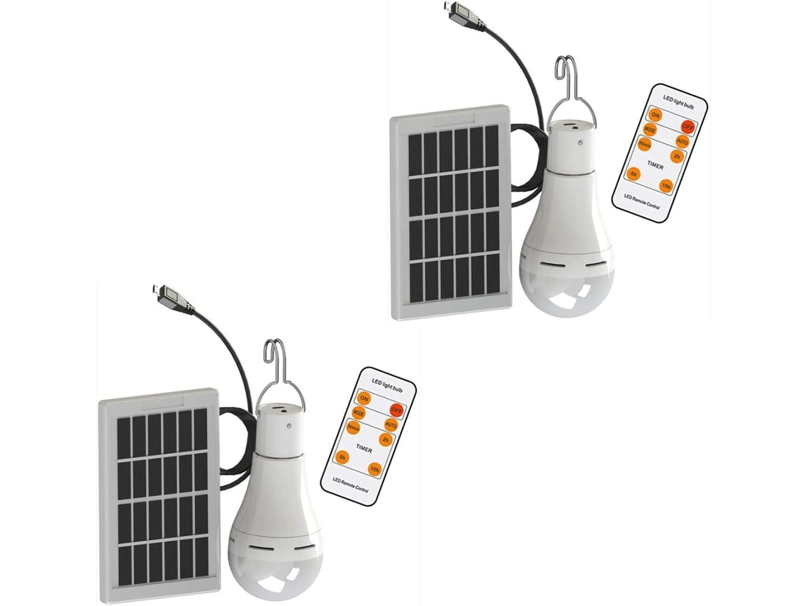 Lâmpada Led Com Energia Solar – Lanterna Portátil Carregamento Usb Para Uso Interno, Escritório, Cozinha, Leitura, Com