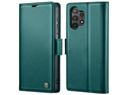 Capa Para Samsung Galaxy A04s Borboleta Fivela Litchi Textura De Telefone De Couro Rfid Antirroubo Azul Perolado