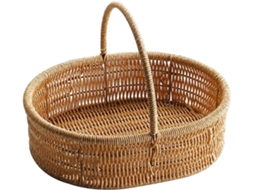 Cesta De Frutas Trançada, Cesta De Pão, Porta Lanches Trançado, Imitação De Rattan, Cestas De Pão Pa Gokoco