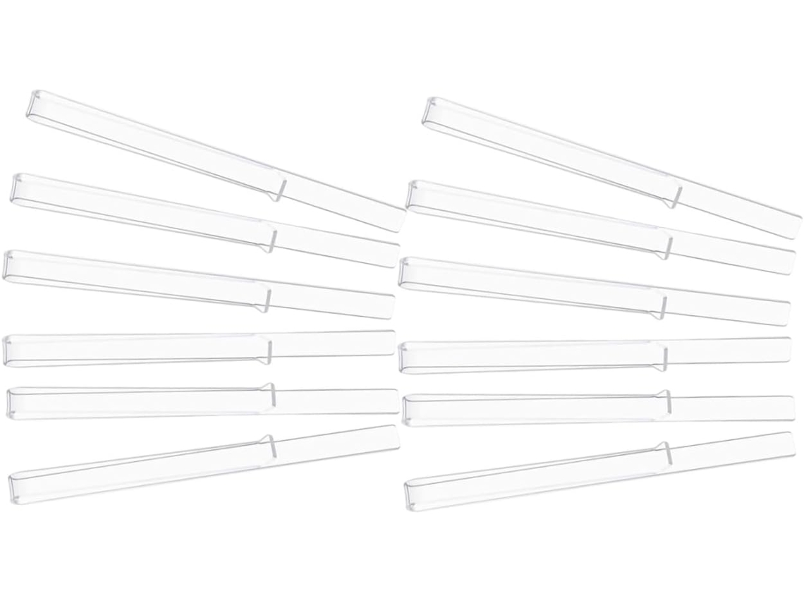 Conjunto de 6 pares de prendedores de partitura Zerodeko, design robusto e compacto para fixar partituras em qualquer suporte.