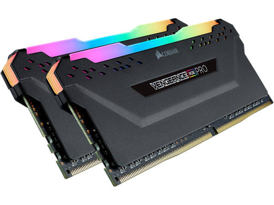 Memória RAM DDR4 CORSAIR CMW16GX4M2A2666C16 (2 x 8 GB - 2666 MHz - CL 16 - Preto)
