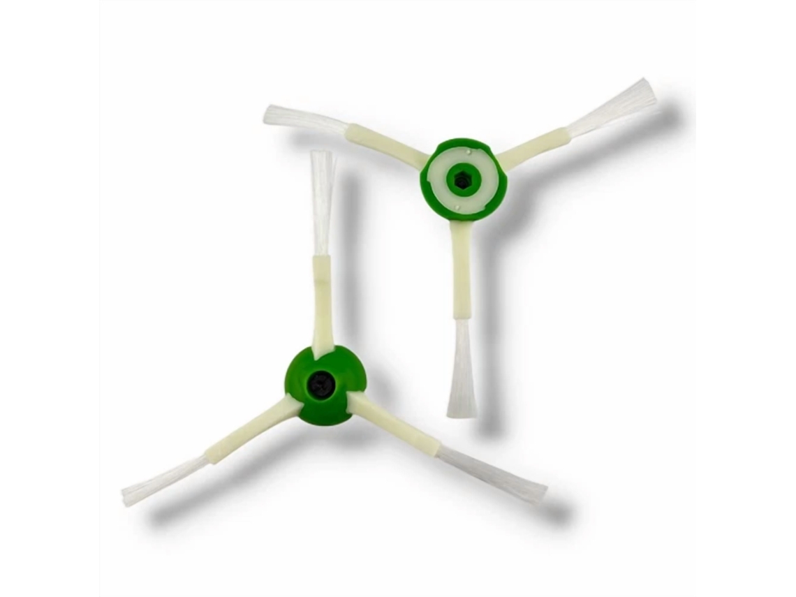 Kit De Substituição Para Irobot E5 E6 I3 I6 I7 I7+ I8 I8+ J7 J7+ Acessórios De Escova Lateral Branca Para Aspirador Robô (2 Peças) Cuich