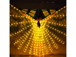 Laxiscreed Asas De Borboleta Led Com Varinha Telescópica Amarela – Requiere 3 Pilhas Aa