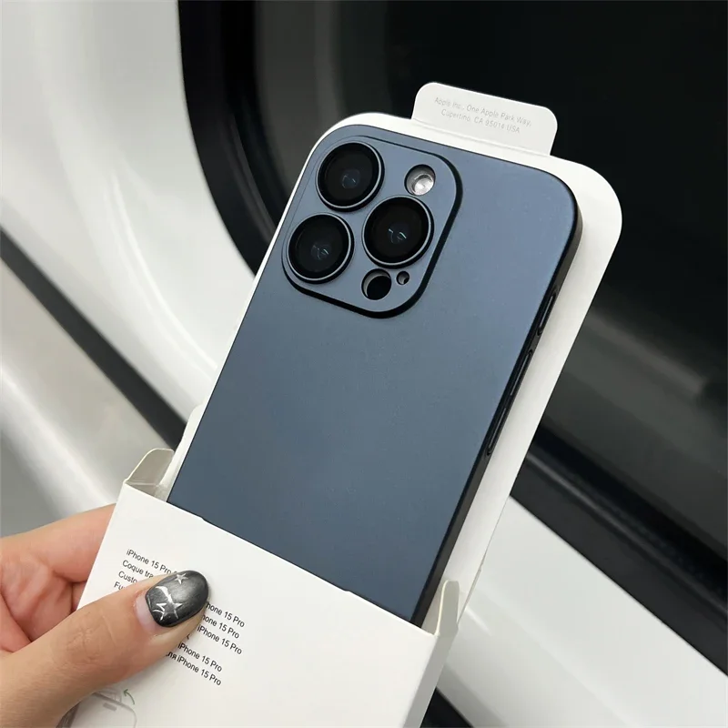 Capa Fosca De Tpu Para Iphone 11 Pro Max (azul), Protege A Câmera E É Resistente A Impactos.