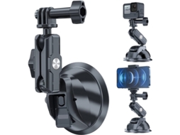 Suporte Com Ventosa Para Gopro Hero 13 12 11 10 9, Insta360 X5 X4, Dji Osmo 360/action 5 4, Pocket Iphone, Android E Acessórios Câ-aquaforge