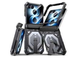 Capa Para Samsung Galaxy Z Flip8, Capa Protetora Magnética À Prova De Quedas Com Suporte Gertiz (cinza)