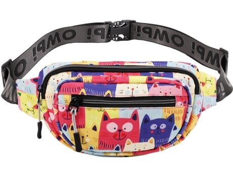 Bolsa para Cintura OH MY POP! Cats (Multicor - 13x22x7cm)