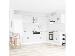 Vidaxl Gabinete Base Para Pia Porto 2 Unid. Branco 80 X 46 X 81,5 Cm