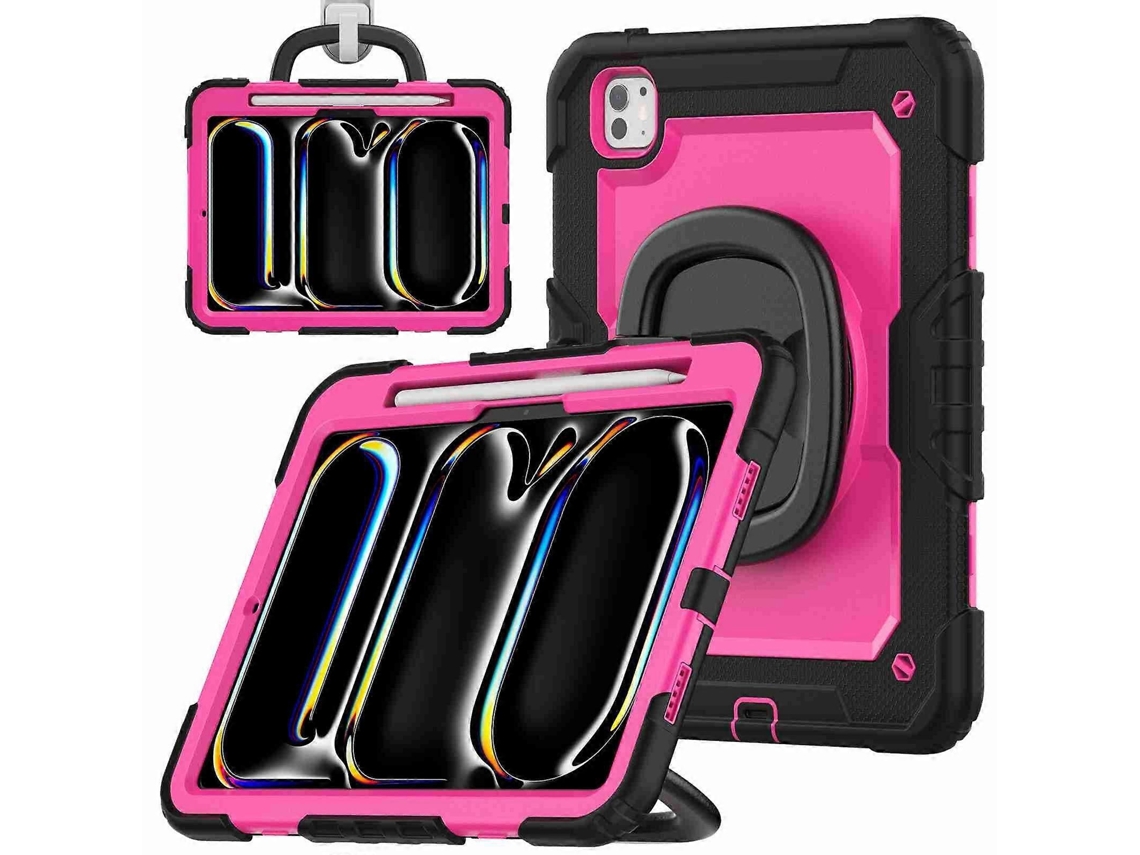 Capa de silicone híbrida para tablet Webake com alça de ombro para iPad Pro 11 (2024)
