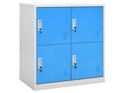 Vidaxl Cacifo 90x45x92,5 Cm Aço Cinzento-claro E Azul