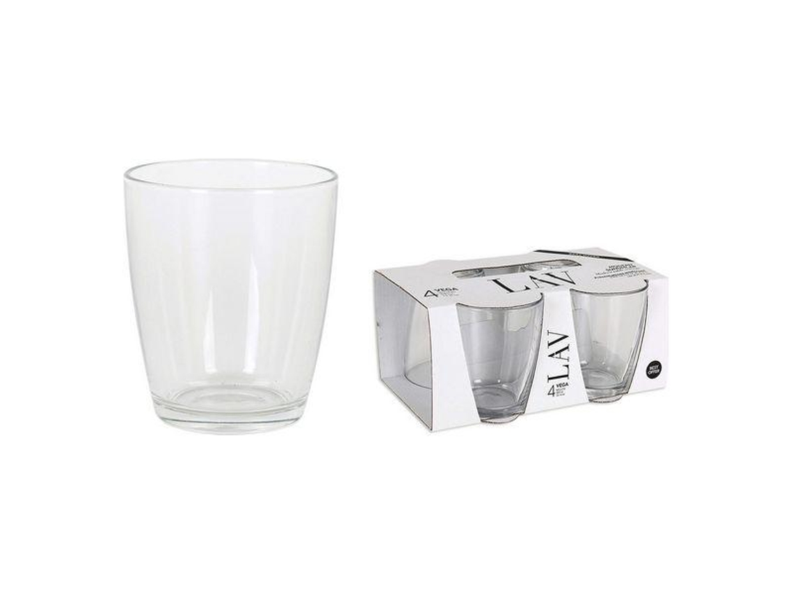 Conjunto de Copos Lav Vega 340 Ml Cristal 4 Uds