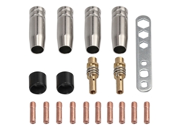 19 Peças De Pistas De Contato De Solda Mig/mag 0.8mm M6 Bico De Gás Para Soplete Binzel 15ak Peça De Reposição De Solda