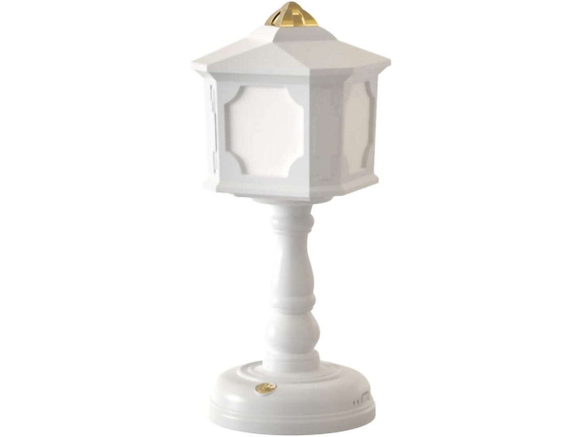 Luminária de cabeceira retrô, carregamento USB, controle por toque, 3 temperaturas de cor, luminária de mesa para quarto.
