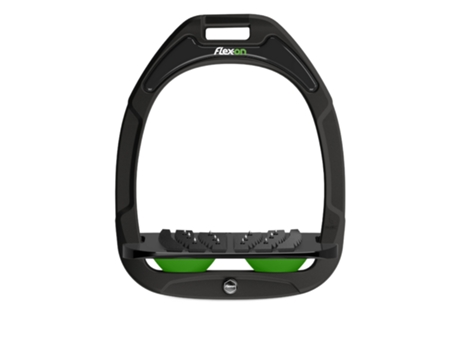 aliminium grip inclinado preto/preto/verde FLEX ON