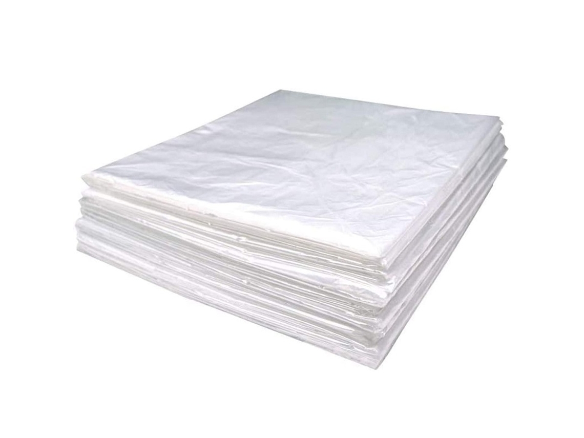 Pacote com 50 Unidades de Capas Descartáveis para Sauna Infravermelha, Medindo 47 Polegadas X 82 Polegadas, Feitas de Plástico Pvc. MDUG