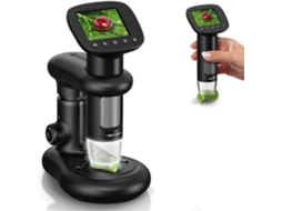Microscópio Digital Portátil com Tela Lcd de 2 Polegadas, Tamanho de Bolso, Ampliação de 1000x, 8 Leds. SFUSHOS