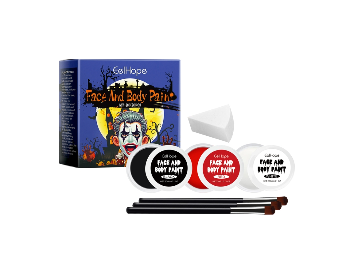 Paleta De Cores Laxiscreed Para Maquiagem De Halloween E Festas Com Tons Diversos