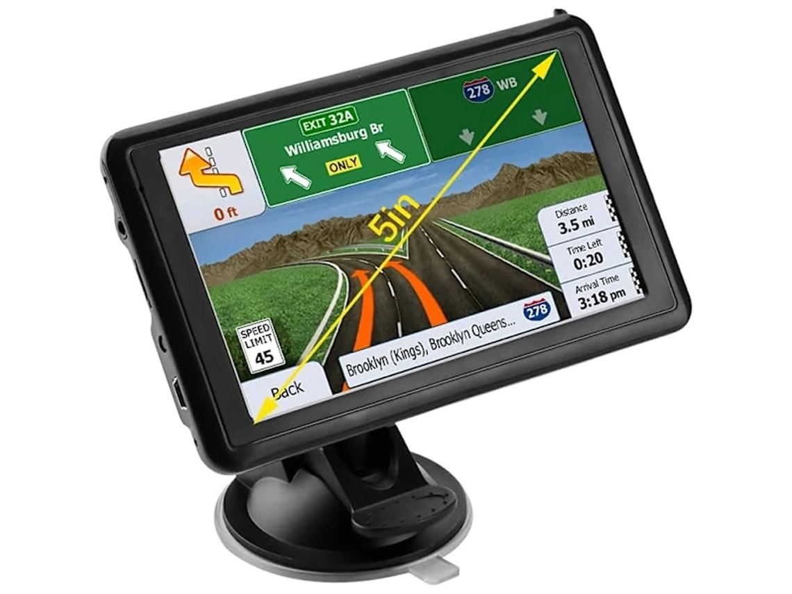 Navegador Gps Automotivo De Alta Definição De 5 Polegadas