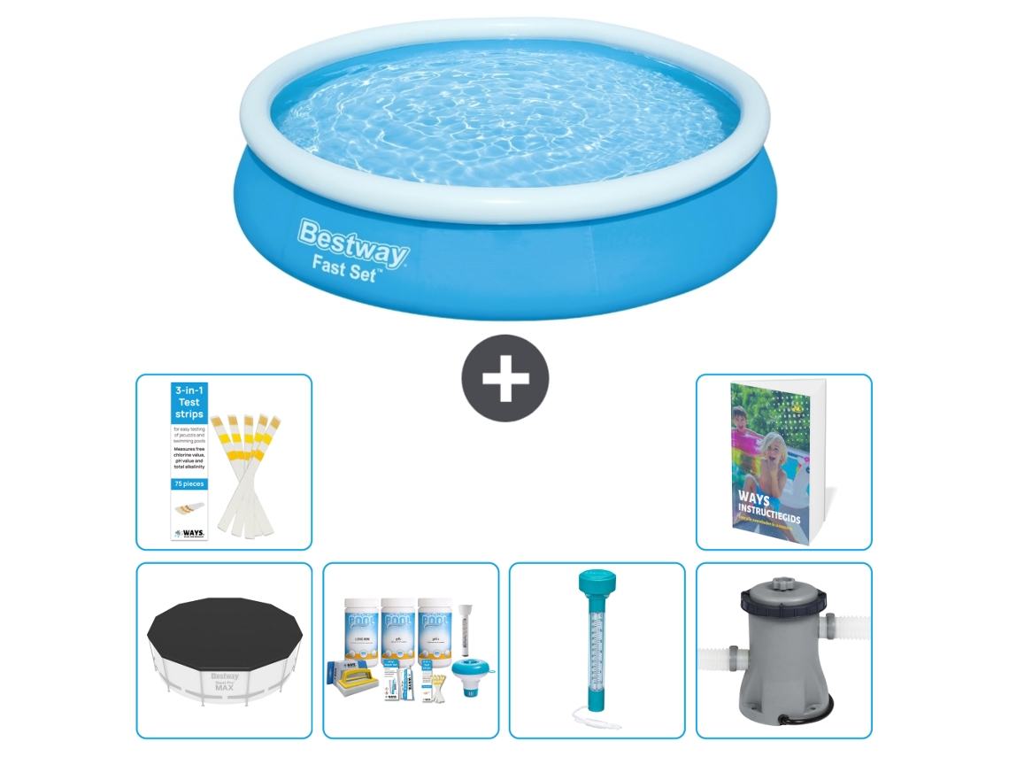 Bestway Piscina Bestway Fast Set Redonda - 366x76 Cm - 7-peças S52