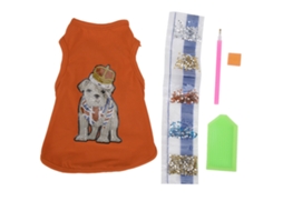 Camiseta De Pintura De Diamantes Para Perros Diy, Ropa Artística Y Manual, Suministros De Artesanía, Accesorios (laranja M)