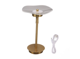 Lâmpada de Mesa Táctil com 3 Modos de Cor Regulável Continuamente Recarregável Usb Luz Noturna