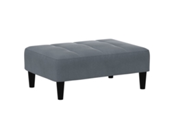 Banco para os pés VIDAXL Cinzeto Veludo (77x55x31 cm)