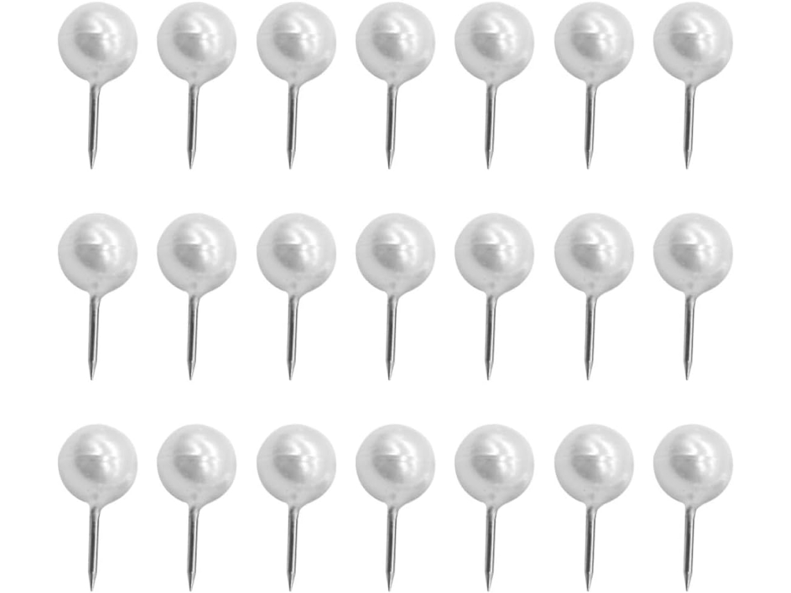 Tachininhas redondas de plástico e metal para cortiça, pacote com 100 unidades, versáteis e duráveis para mesa de sala de estar