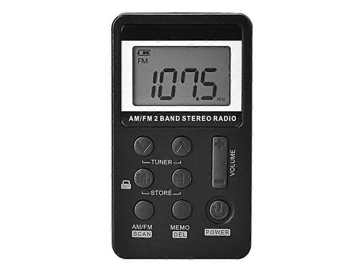 Rádio Portátil Fm/am Recarregável S103, Display Lcd, Estéreo, Com Fones De Ouvido, Prata Olysi Shop