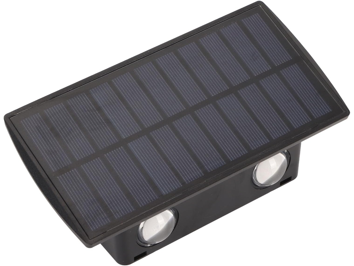 Luminária De Parede Externa Led Solar, Luz De Jardim Com