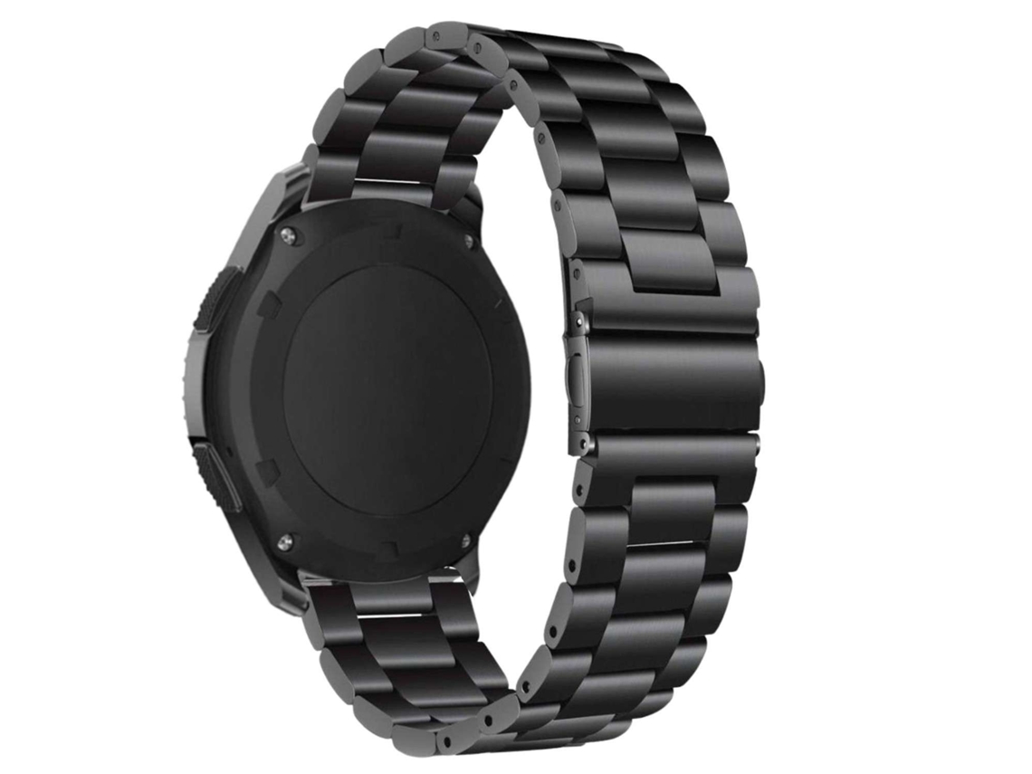 Bracelete Aço Inoxidável Adaptável Preto para Garmin Vivoactive 4