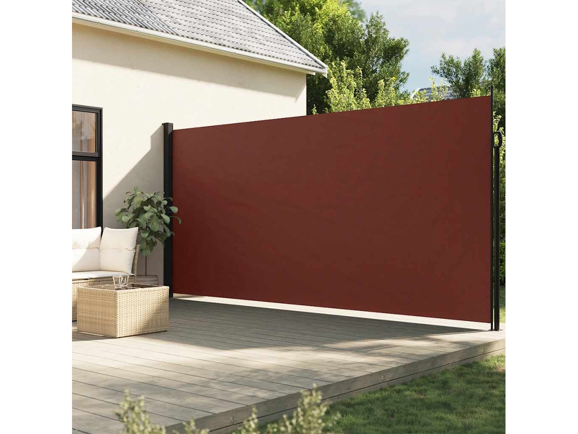 Toldo de Vela - Toldo Lateral Retrátil 220x500 Cm Marrom HARLANV1