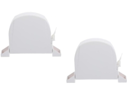 Beavorty Conjunto De 2-enroladores Corda Plástico Branco, Suporte Leve E Resistente Para Cortinas Na Sala De Estar