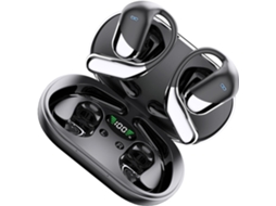 Fones De Ouvido Sem Fio Compactos Em Abs Preto, Tamanho 12x8cm, Com