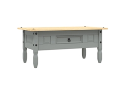 Mesa de centro Cinzento Mexicana Pinho Corona 100x55x44 cm MAISON EXCLUSIVE