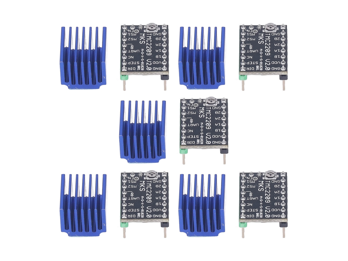 Kit Driver Motor De Passo Ultra Silencioso Mks Tmc2209 Com Dissipation De Calor 5.5-28v