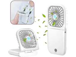 Ventilador Portátil Recarregável De Mão Aprimorado, Pequeno Ventilador Pessoal Com 3 Velocidades Para Uso No Pescoço.