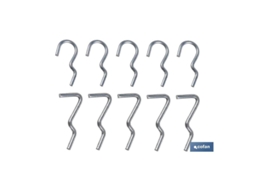 Set 10 Ganchos Simples Para Panel De Herramientas Cofan
