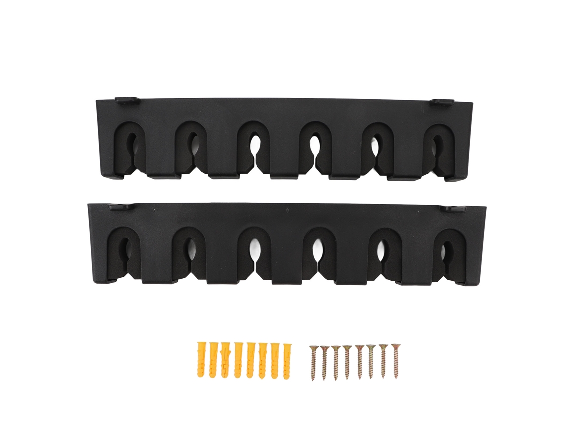 Suporte de Vara de Pesca Horizontal para 6 Varas Parede