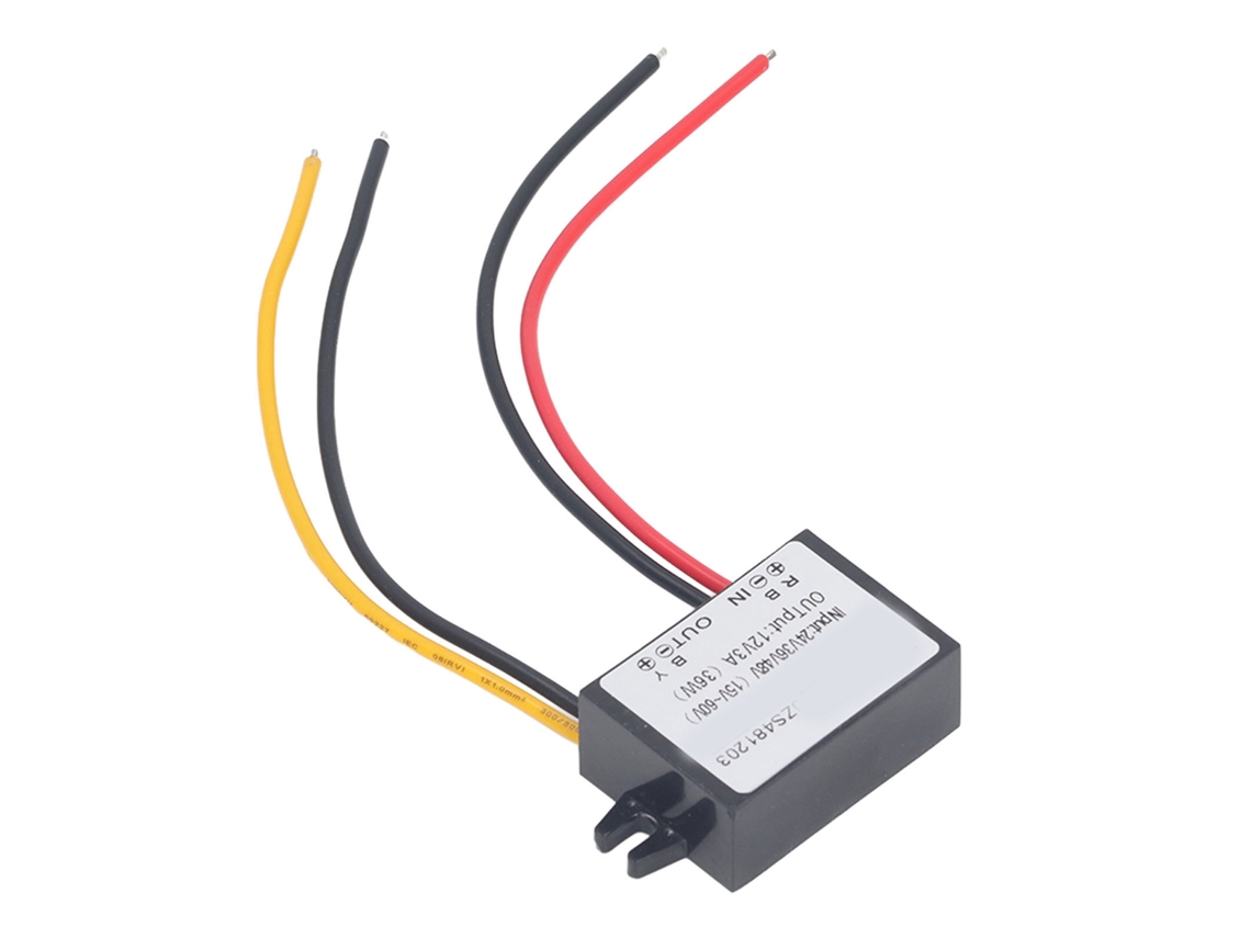Módulo Buck Regulador De Voltaje Dc 36w Ultra Delgado 15‑60v Para 12v3a Transformador Convertidor