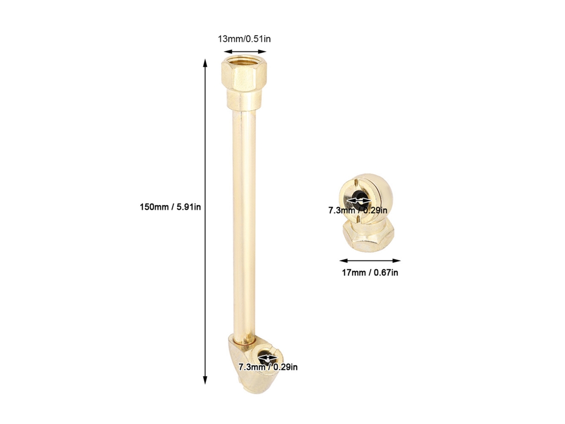 Bico De Bomba Com Rosca Interna De 1/4 Polegadas E Ferramenta Pneumática Laxiscreed Para Inflação De Pneus