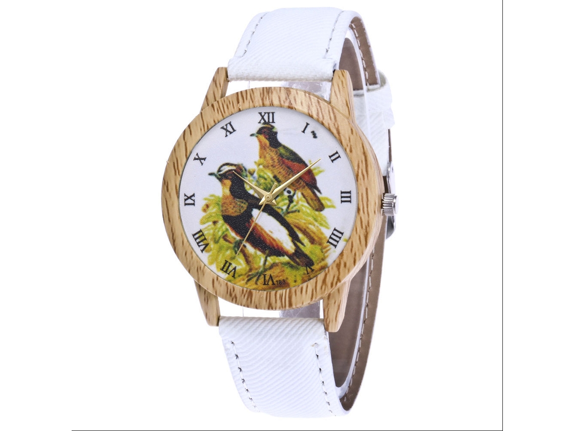 Reloj De Pulsera De Cuarzo Unisex Zhoulianfa Animales Moda Blanco