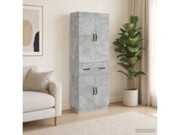 Vidaxl Conjunto De Gabinete 2 Pcs Cinzento Cimento
